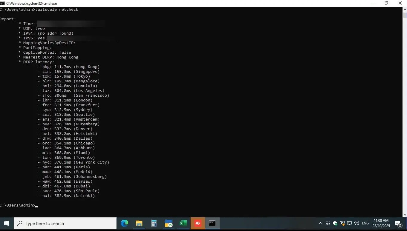 Tailscale Netcheck Failure